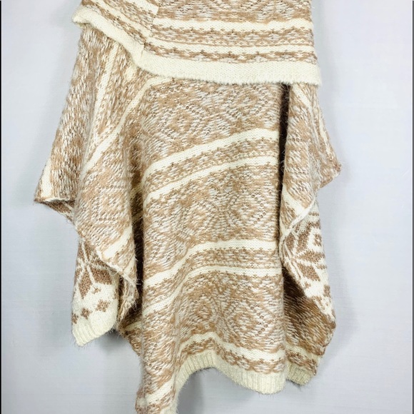 Love Stitch Cowl Neck Knit Poncho - Picture 3 of 6